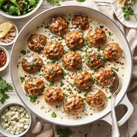 Meatballs with Blue Cheese Sauce