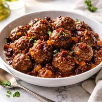 Meatballs with Dried Cranberry Apricot Sauce