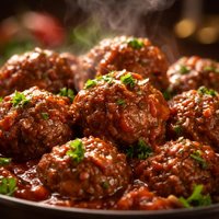 Meatballs with Red Sauce