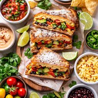 Meatless Mexican Monte Cristos