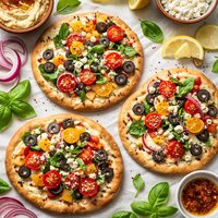 Meatless Pita Pizza