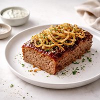 Meatloaf with Fried Onions and Ranch Seasoning