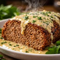 Meatloaf with Mustard Dill Sauce