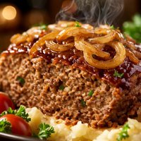 Meatloaf with Sauteed Onions