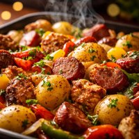 Meaty Baked One Dish Dinner