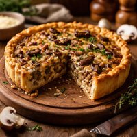 Meaty Mushroom Quiche