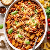Meaty Rigatoni Bake