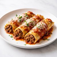 Meaty Stuffed Manicotti