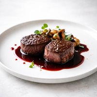 Medallions of Beef Tenderloin with Cabernet Reduction
