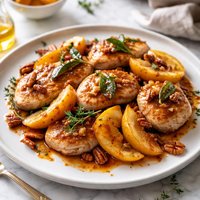 Medallions of Fowl with Mapled Apple