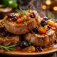 Medallions of Pork Tenderloin with Dried Fruit
