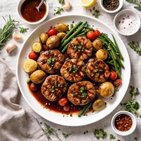 Medallions of Pork with Maple Balsamic Sauce