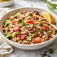 Mediterranean Barley Rice Salad