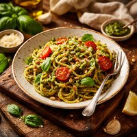 Mediterranean Basil Pasta