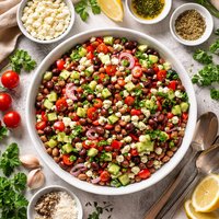 Mediterranean Bean Salad Basic Simple Yet Awesome