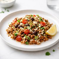 Mediterranean Beef and Rice Casserole