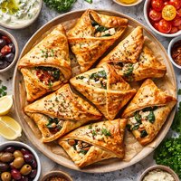 Mediterranean Cheese Foldovers