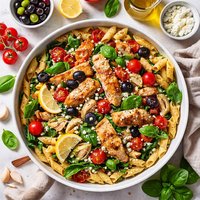 Mediterranean Chicken and Pasta