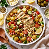Mediterranean Chicken and Potato Salad