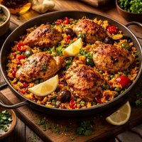 Mediterranean Chicken Paella