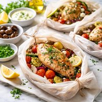 Mediterranean Chicken Parcels