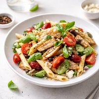 Mediterranean Chicken Pasta Salad