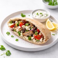 Mediterranean Chicken Pita Sandwich