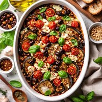 Mediterranean Eggplant Aubergine Casserole