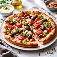 Mediterranean Greek Pizza