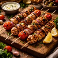 Mediterranean Grilled Chicken Skewers