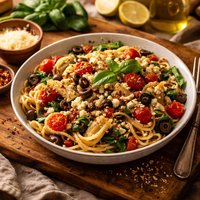 Mediterranean Pasta in Minutes