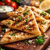 Mediterranean Pita Triangles