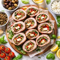 Mediterranean Pork and Tapenade Roll Ups