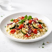 Mediterranean Roasted Vegetable Couscous