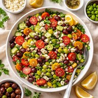 Mediterranean Salad with Edamame