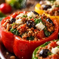 Mediterranean Stuffed Bell Peppers