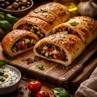 Mediterranean Stuffed Bread