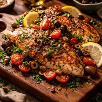 Mediterranean Style Marinated Fish or Chicken Fillets