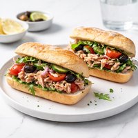 Mediterranean Tuna Sandwiches