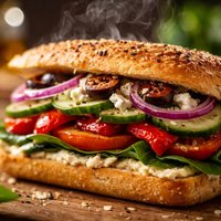 Mediterranean Veggie Sandwich