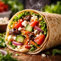 Mediterranean Veggie Wrap