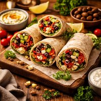 Mediterranean Veggie Wraps