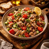 Mediterranean White Bean and Tuna Salad