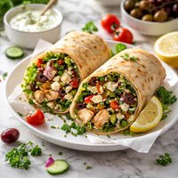Mediterranean Wrap Sandwich