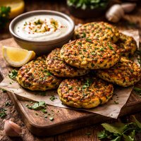 Mediterranean Zucchini Fritters with Sensational Yogurt Sauce