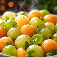 Melon and Green Grape Salad