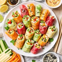 Melon and Jicama Sushi