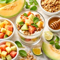 Melon Crunch Parfait