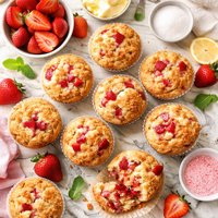 Melt in Your Mouth Strawberry Muffins