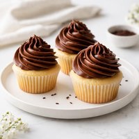 Melt in Your Mouth Vanilla Cupcakes Chocolate Frosting